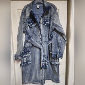 Casual Blue Denim Jacket/Dress